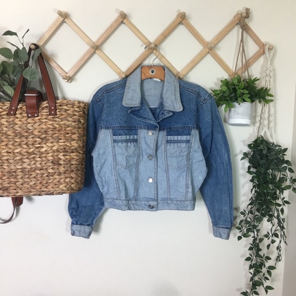 Vintage Jackets & Blazers - Vintage | Color Block Denim Jacket A14